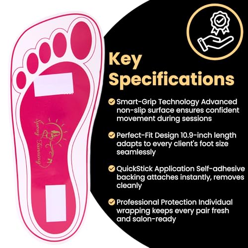 HeeStar 60 Pares (120 Pés) Descartáveis de Bronzeamento Rosa, Almofadas para Os Pés, Spray de Aerógr
