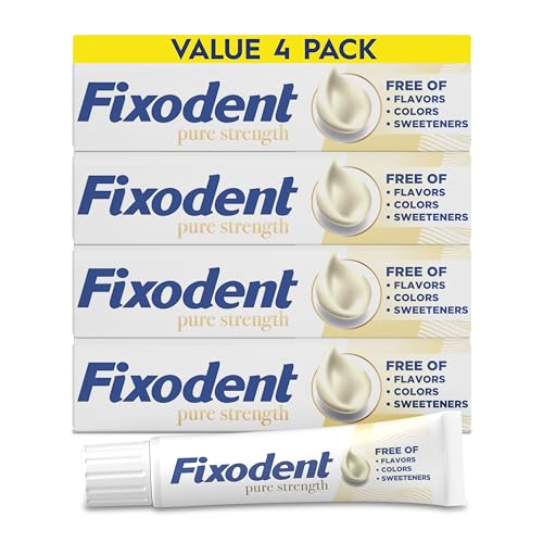 Fixodent Pure Strength Secure Denture Adhesive 2.4oz...