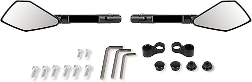 SCITOO Espejos laterales universales de la motocicleta para los espejos laterales de la motocicleta del manillar delantero