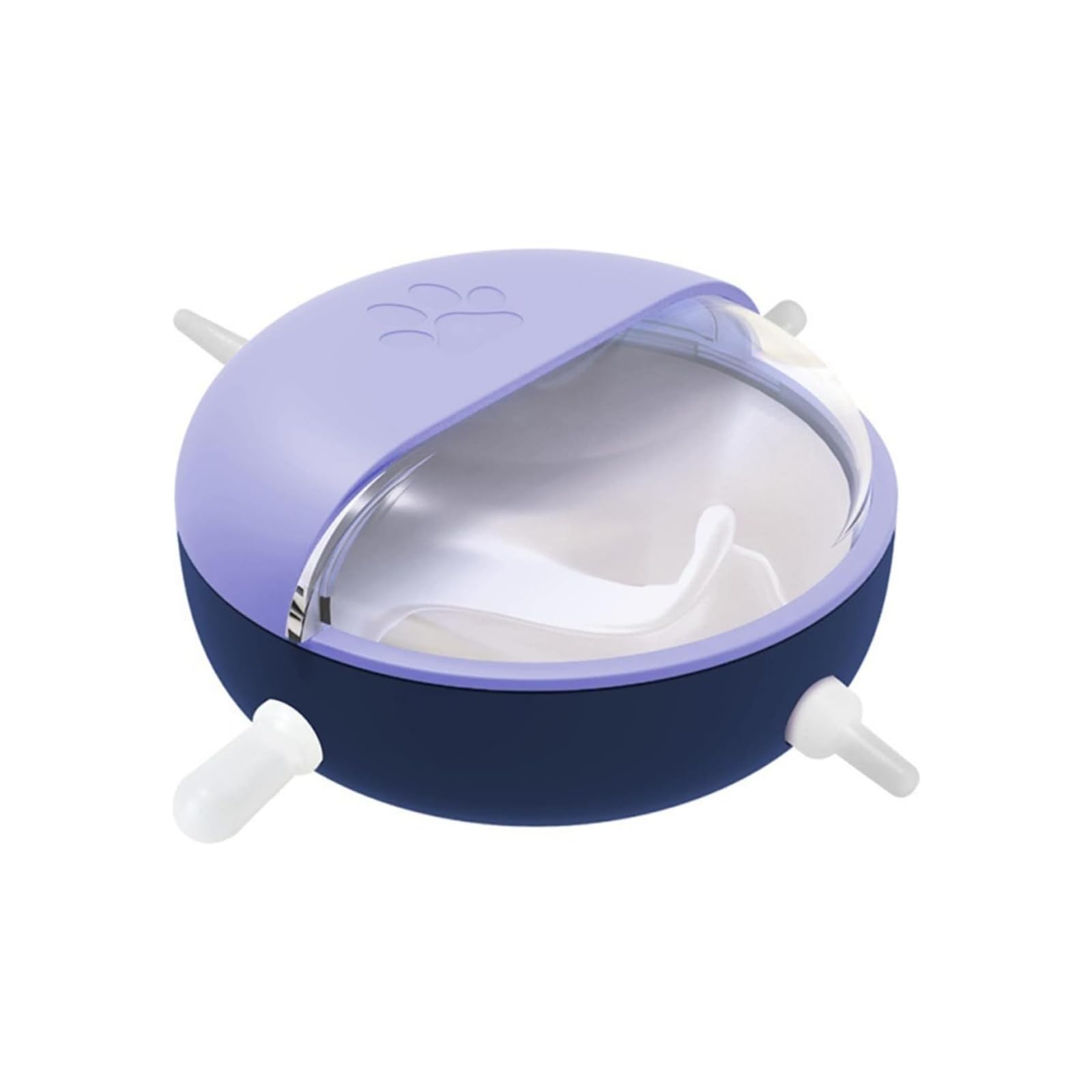 Cature Care by Nature Pet Feeder, Simulation Curved Design Prevents Slipping, Puppy Milk Bowl for Rabbits and Kittens,Puppy (Color-Blue)
