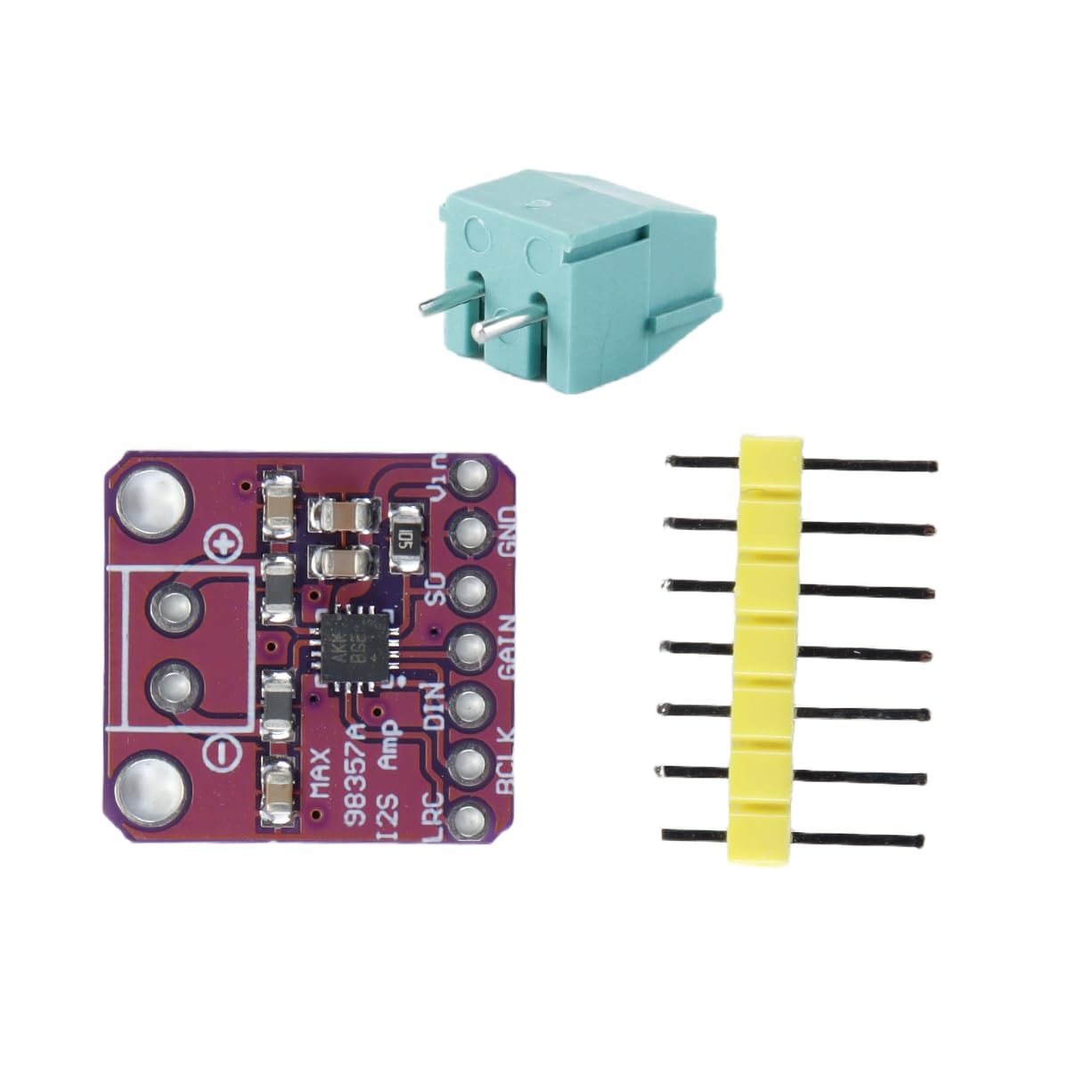 Scheda amplificatore audio di classe D MAX98357 da 3 pezzi, scheda audio breakout con amplificatore senza filtro di classe D I2S da 3 W per ESP32
