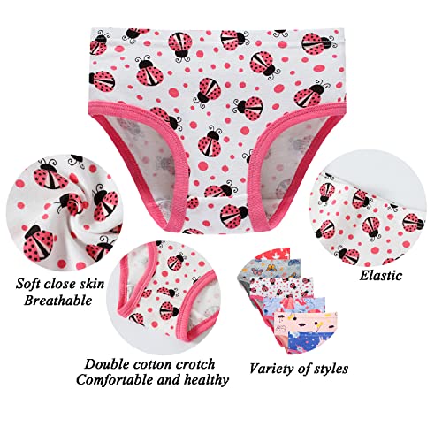 image for Boboking Girls Cotton Briefs Toddler Girls Comfortable Underwear(Pack 