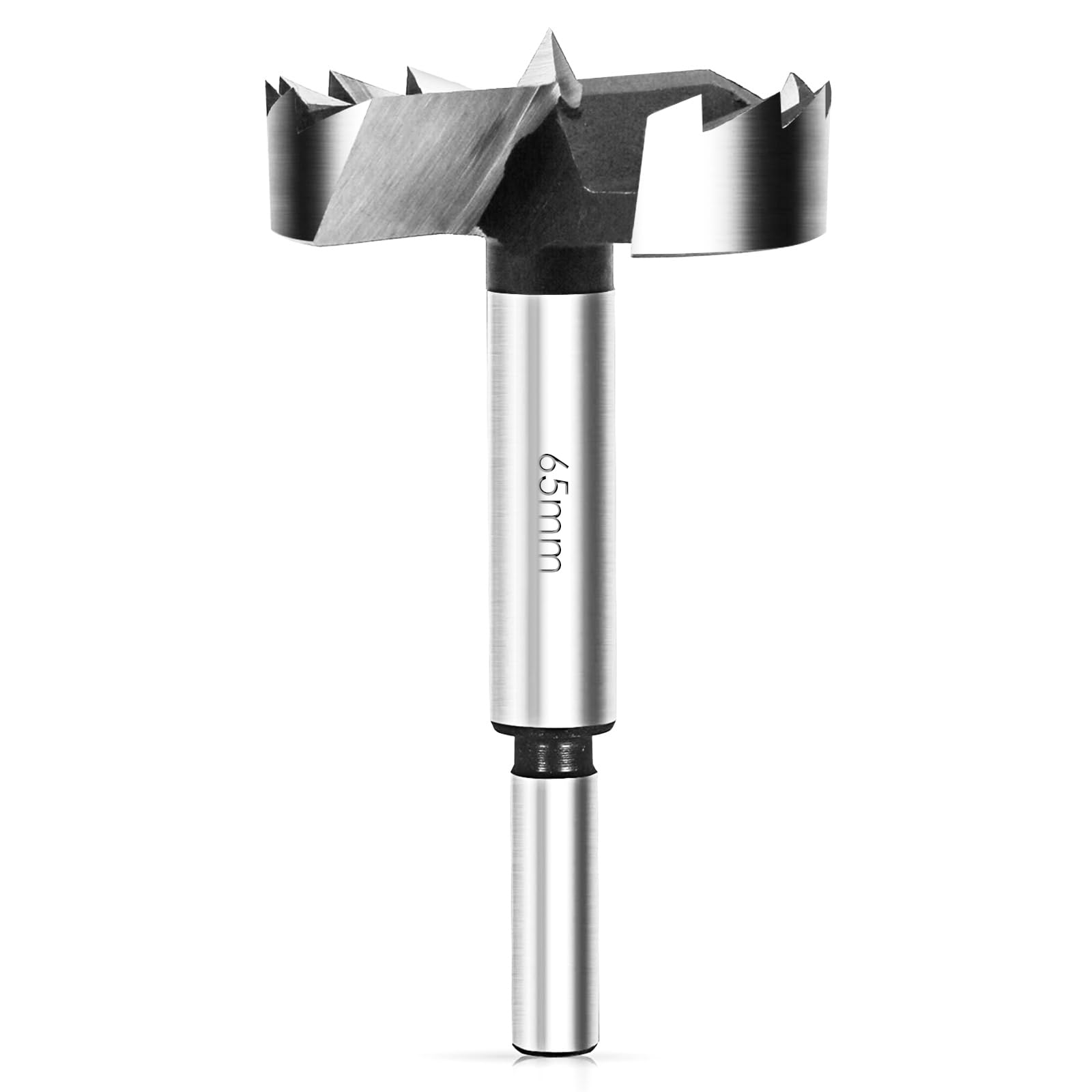 BAIDETS Forstner Drill Bit 65mm - Precision Woodworking Bit with Round Shank, Forstner Bit Compatible with Drills & Drill Presses