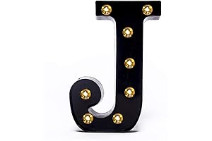 Foaky Black LED Marquee Number Lights Sign