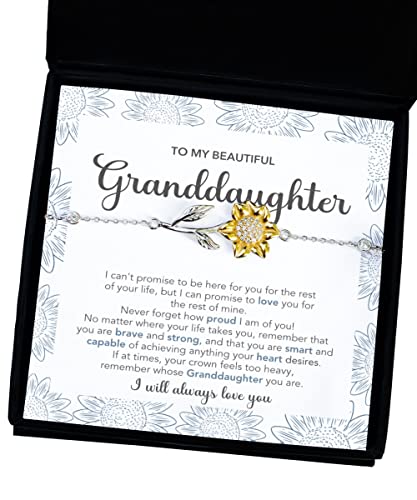 Sterling Silver Granddaughter Bracelet - From Grandma or Grandpa, Perfect for Birthdays or Christmas4