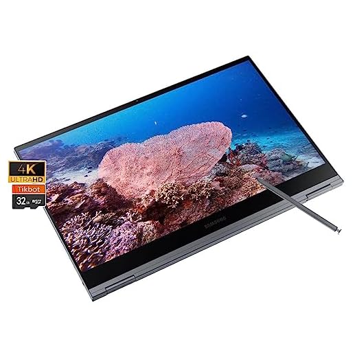 SAMSUNG Laptop Chromebook Touchscreen com caneta | Tela UHD AMOLED 13,3 | Intel i5-10210U| Teclado retroiluminado | Wi-Fi sem fio 6| USB C| Impressão digital| Chrome OS| Webcam (8 GB de RAM| SSD de 256 GB + cartão SD 32G)