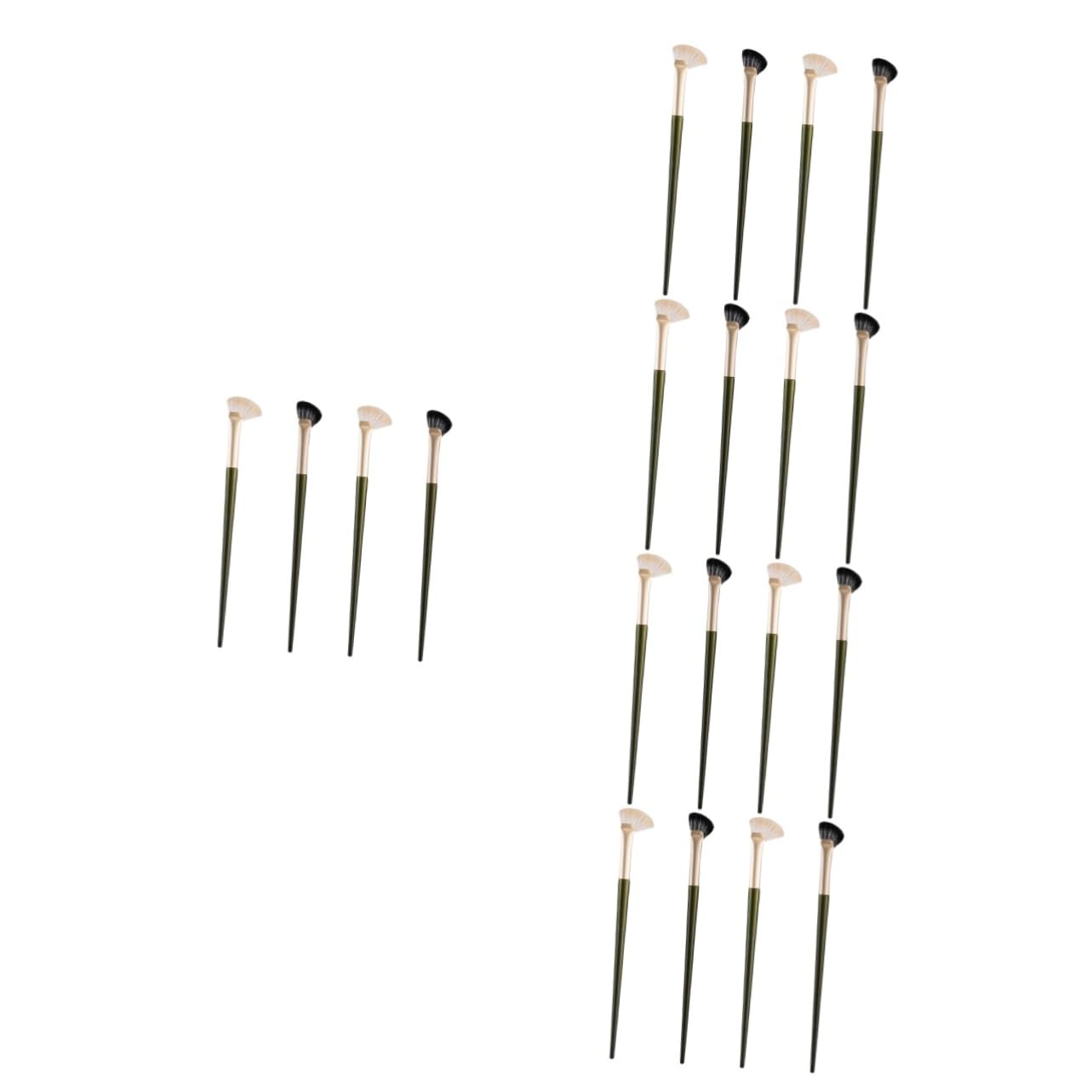 Didiseaon 20 Piezas Pincel para sombra de nariz brochas de maquillaje pinceles maquillaje pincel corrector debajo del ojo cepillo de contorno de nariz en ángulo brocha de maquillaje ojos