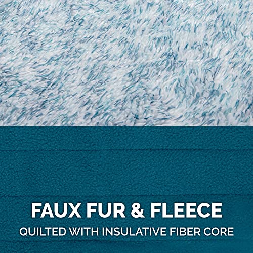 Furhaven Medium Dog Hat, Washable & Cozy - Two-Tone Faux Fur Flex-Fit Blue Monster Dog Hat Costume - Blue, Medium #TOP5