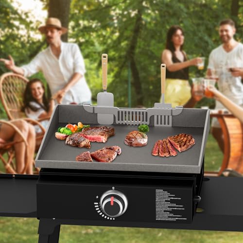 Zhsx YZM-Y Grease Gate Spatula Holder For Blackstone Griddle,11.8 Inch Magnetic Design Prevent Food From Falling Stainless Steel Grill Barbecue Tool Rack Griddle Accessories thumb #6