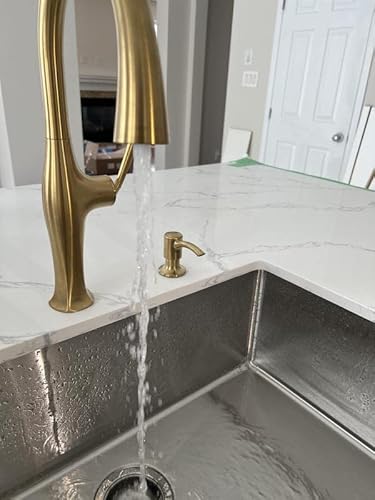 Kohler Sundae Single-Handle Pull Down Sprayer Kitchen Faucet In Vibrant Brushed Moderne Brass #TOP3