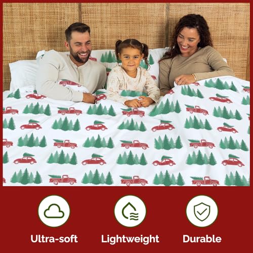 Image of Christmas Duvet Cover Cal King Size - 104 x 98, Christmas Tree 1