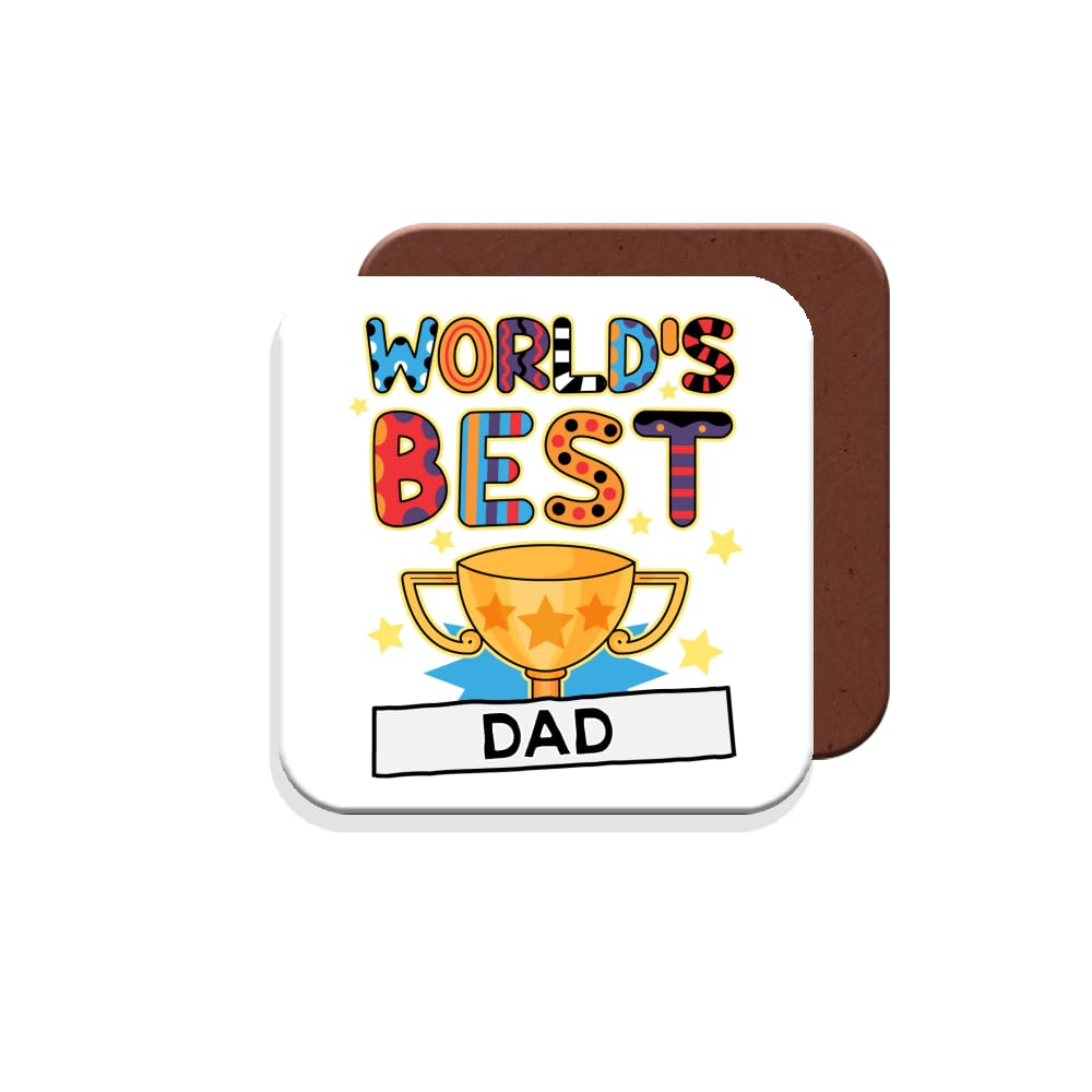 Muggz Coaster Dad - Worlds Best Dad Gift - Giftset - Made By In The Uk