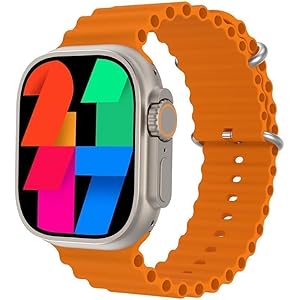 VoLvaR Smart Watch Ultra 49mm Series 2.2-inch Fitness Watches for Women Men Exercise Modes Sleep Tracking Apps, Water Resistant Watch for iOS and Android
