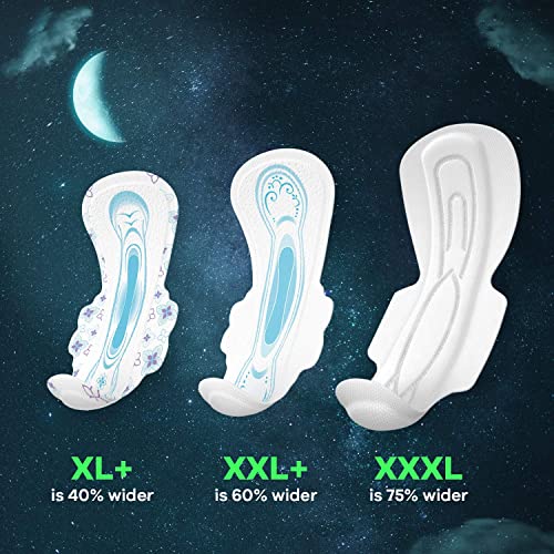 WHISPER BINDAZZZ NIGHTS SANITARY PADS, 30 XL+ PADS, UPTO 0% LEAKS ALL NIGHT LONG, FOR HEAVY FLOW, 40% LONGER & WIDER BACK, COMFORTABLE CUSHIONY... - Image 5