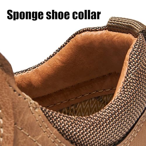 Cushygait Boots Vintage Leather Hiking Shoes, Cushygait Boots for Men, Wide Toe Box Breathable Hand-Sewn Outdoor Casual with Orthopedic Arch Support for Driving & Walking4