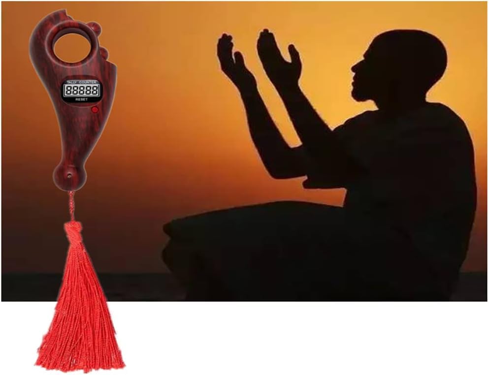 Image of 2 pcs Digital Counter,Buddha Beads Counter,LCD Digital Display Counter,Buddha Beads Digital Finger Counter,Portable Mini Chanting,for Prayer,Buddhist Meditation, Relaxation,Active Fingers