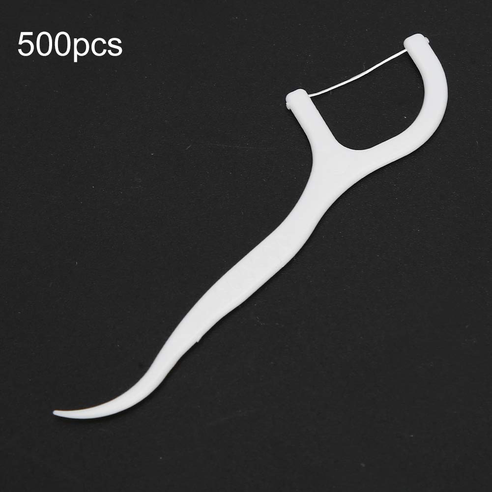 500pcs filo interdentale usa e getta, strumento portatile per igiene orale e rimozione delle macchie
