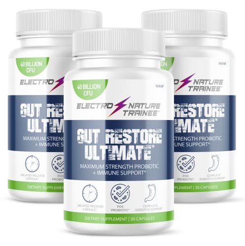 (3 Pack) Gut Restore Ultimate Probiotic, New 2022 Formula! Balance Your Body & Restore Your Gut, Advanced Probiotic Formula, Dr Formulated with Nature Ingredients, 90 Day Supply