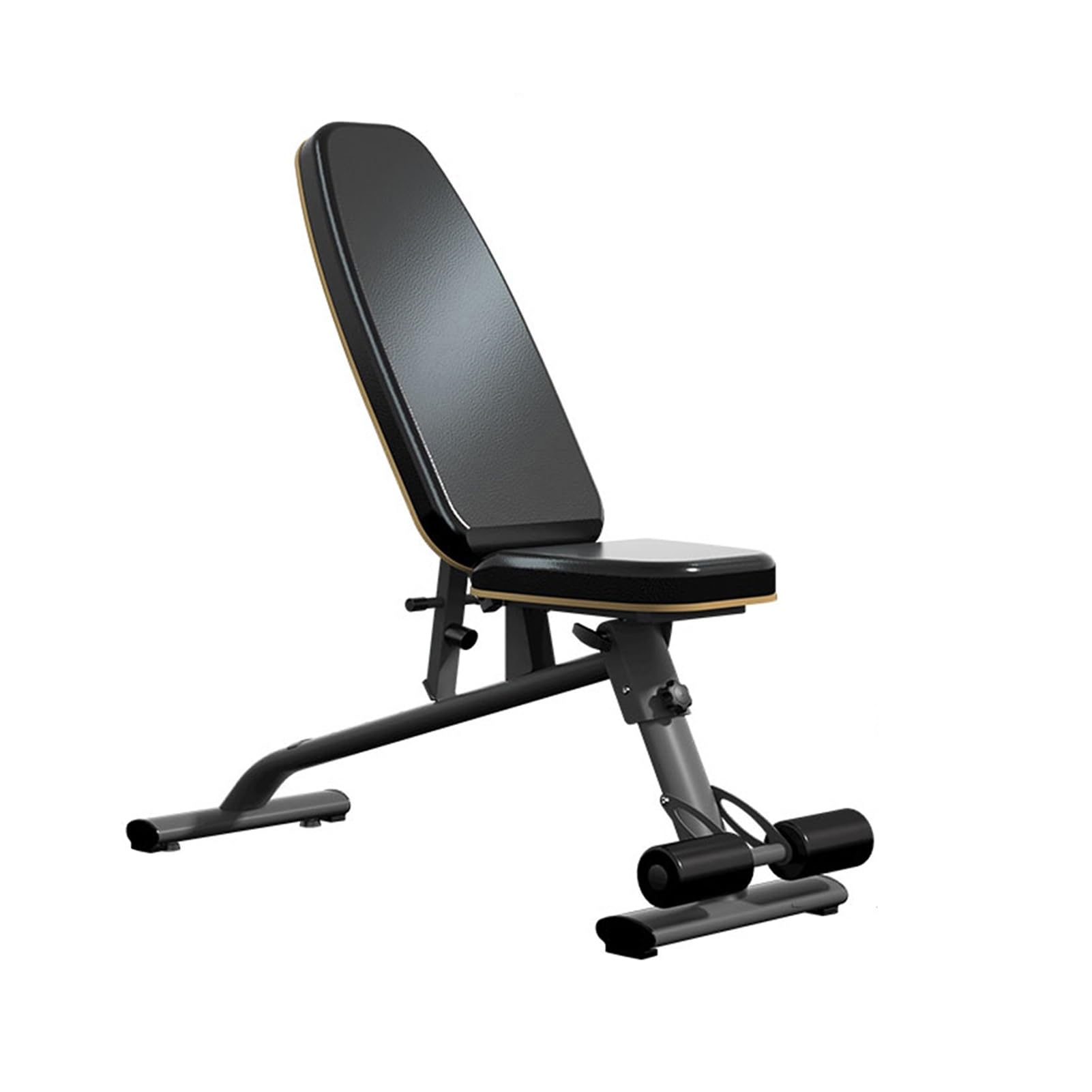 Equipo de ejercicios abdominales, banco con mancuernas ajustable, silla de prensa for ejercicios en casa, for dormitorio, garaje, sótano o gimnasio.