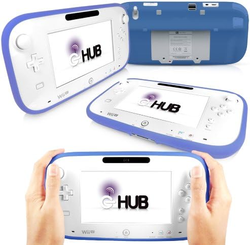 G-HUB Protective Bendy Gel Case Cover Skin for Nintendo Wii U GamePad - BLUE