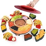 Taco Tuesday Kit - Taco Bar Serving Set for a Party with 33oz Heated Pot, 4 Taco Holders, Detachable Lazy Susan Tray, Perfect for Parties, Nachos Taco Night Fiesta Unique Couple & Housewarming Gift