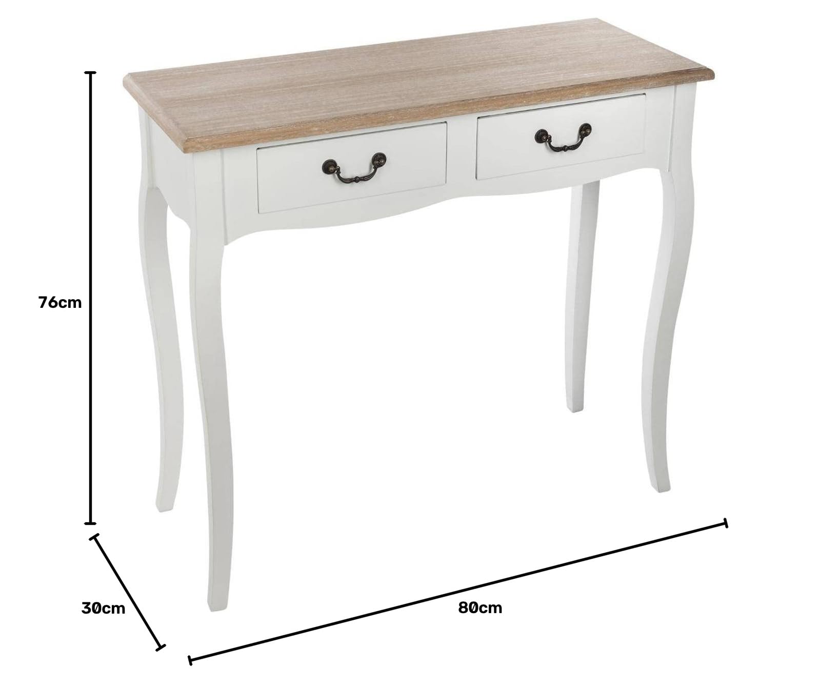 ATMOSPHERA CREATEUR D'INTERIEUR ATM-114515A AC-Deco - Consola (2 cajones), Color Blanco