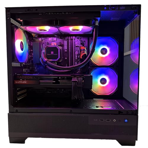 PC Gaming Zeus 2.1 - Ryzen 7 5800X / 32GB RAM / 1TB NVME M.2 / RX 9060XT 16GB OC / B550M / 5 Ventole Raffreddamento Liquido 240mm - Computer Fisso - PC Desktop - Immagine 4