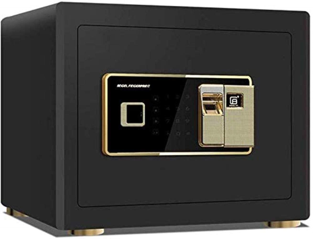 30x38cm Small Fingerprint Safe Box Anti-Theft Steel Electronic Lock Home Office Lock Box Ideal for Cash Jewelry Documents