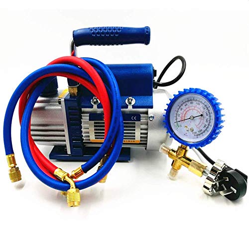 Home Services 150W Vakuumpumpe Klimaanlage Fluoridwerkzeug hinzufügen Vakuumpumpenset Mit Kältemitteltisch Manometer Kältemittelrohr