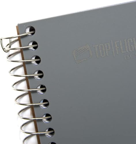 Miniatura 3 de Top Flight Cuaderno con alambre de 3 materias con 4 bolsillos, 120 hojas, regla universitaria, 11 x 8.875 pulgadas, 1 cuaderno, cubierta puede