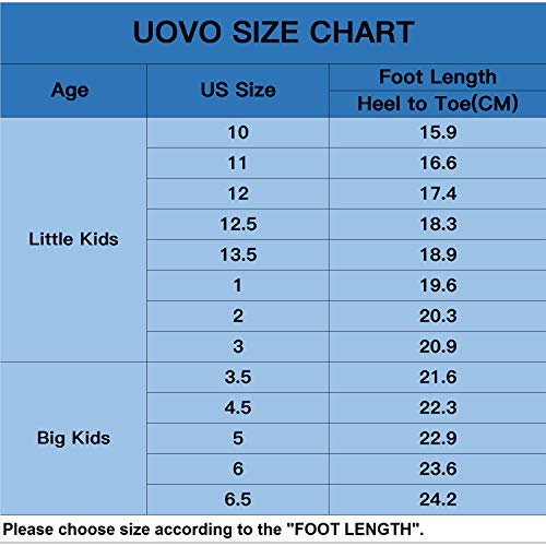 Uovo Boys Shoes Boys Tennis Running Sneakers Waterproof Hiking Shoes Kids Athletic Outdoor Sneakers Slip Resistant(Little/Big Boys) (10 M Us Little Kid, Black/Orange-One) #TOP5