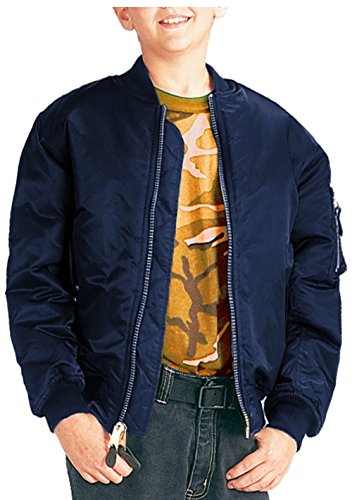 Boys Bomber Jacket, Kids MA-1 Flight Jacket