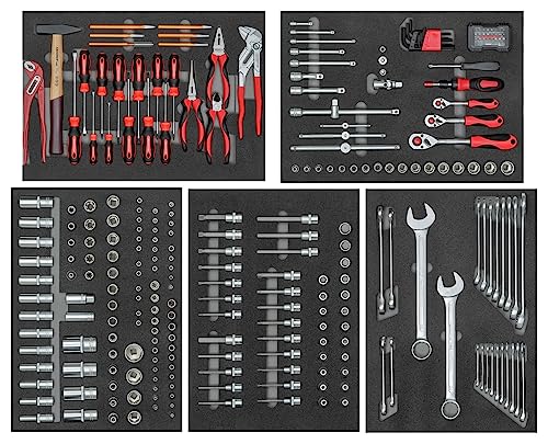 GEDOREred R22071005 Werkzeugsatz im Werkstattwagen GEDMaster, Groß – Bild 3