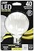Feit Electric BPG2540/F/827/LED Decorative Frost Glass Filament LED Dimmable 40W Equivalent G25 Globe Light Bulb, Soft White, Standard Frost