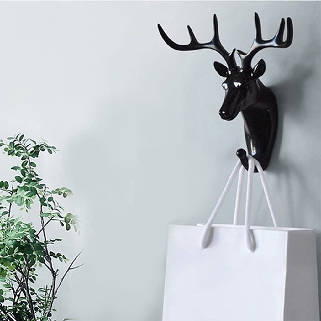 Deer Head Key Holder - Antique Wall Decor -4