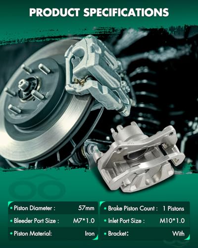 Image of SCITOO Front Left Brake Caliper With Bracket 18B5032C Compatible For Mitsubishi For Lancer 2008-2017