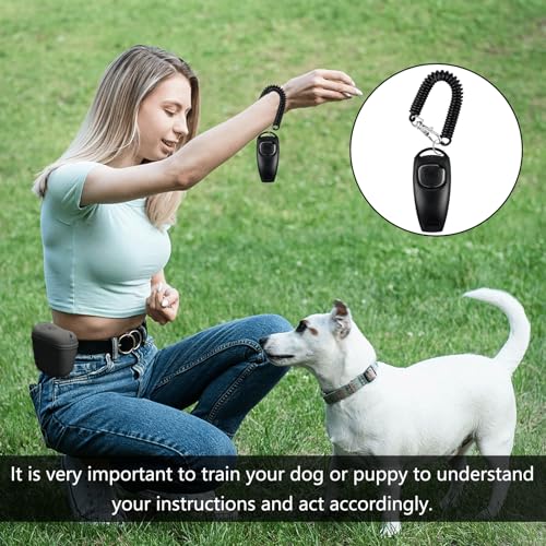 Hundepfeife Rütter Rückruf,2-in-1-Klicker Hund,Hundepfeife Hochfrequenz Lautlos,Clicker Hund,Hundepfeifen-Armband,Pfeife Klicker Hundeklicker Set,Hundepfeife Rückruf,Für Die Katze Hundeausbildung