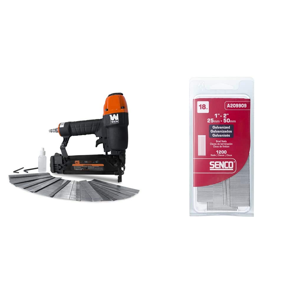Pneumatic Brad Nailer with 2000 Nails 