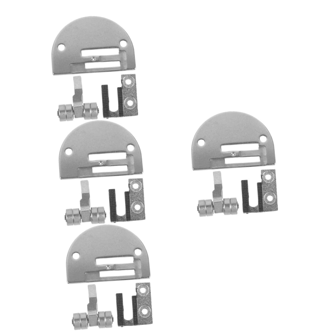 SHINEOFI 4 Set Piedino per Macchina da Cucire infila Cuciture Micro ago Sewing Machine griffa per Cucire per Uso Domestico Cucire Il Piedino è Disponibile in Ferro o plastica Silver
