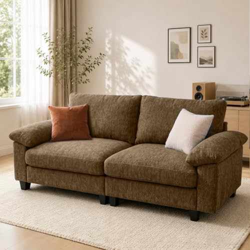 Image of 78 inch Loveseat Cloud Couch, Sectional Couches for Living Room