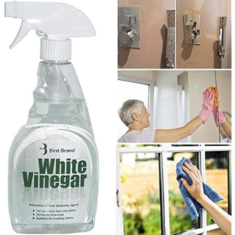 Bird Brand White Vinegar Spray Bathroom Glass Shower Cleaner Removes Limescale Carpet Stain Cleaning Agent 500ml (1) Cover
