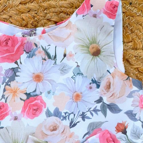 Image of Stanwells Kids Dress for Girls Heart Embroidery Pattern Knee Length Applique Kerala Ethnic Cotton Frock for Baby Girls Zipper Cap Sleeve Dress for Girls Cream & Red (6 Months - 7 Years)