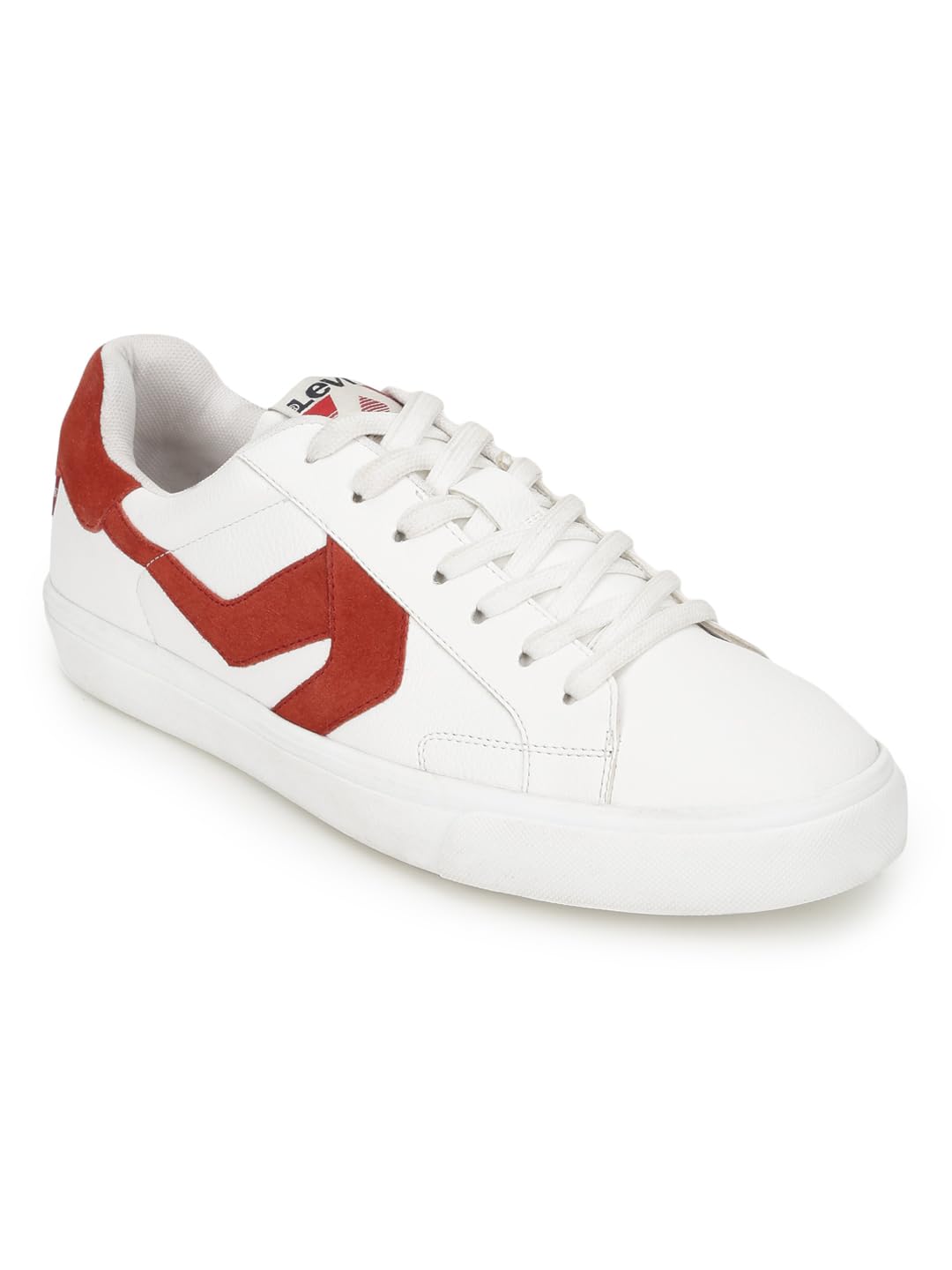 Levis Mens Swift White/RED Casual Sneakers - 6 UK (87970-0127) (B0CXX8Z95D) Amazon Price History, Amazon Price Tracker