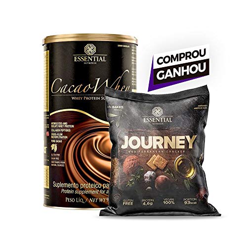 Cacao Whey 900g Essential Nutrition Journey Cracker Lançamento