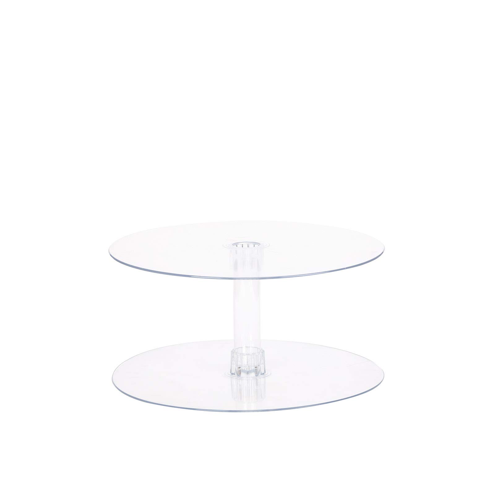 16-Inch Clear Round Crystal Acrylic Cupcake Stand - Tiered Dessert Food Display Serving Tower Birthday Party Wedding