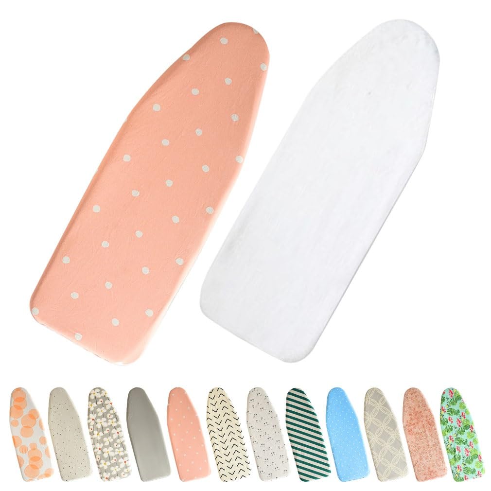 IkErna Ironing Board Cover, 91X33Cm, Replacement Iron Board Covers, Non Stick Resist Scorching and Staining/E Cotton/91 * 33Cm