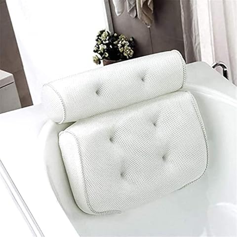 LALANG EJY Bath Pillow Bathtub Spa Pillow, Non-slip Suction Cups for Perfect Head, Neck, Back and Shoulder Support Cover