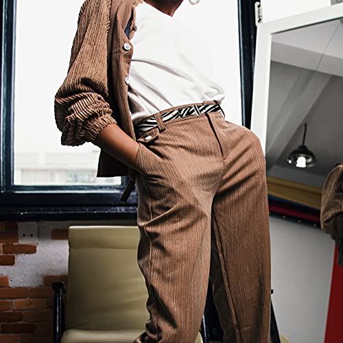 LUOZZY 2 Pcs Leopard Belts for Women Square Zebra Belt with Buckle Fashion Jeans Belts for Women3