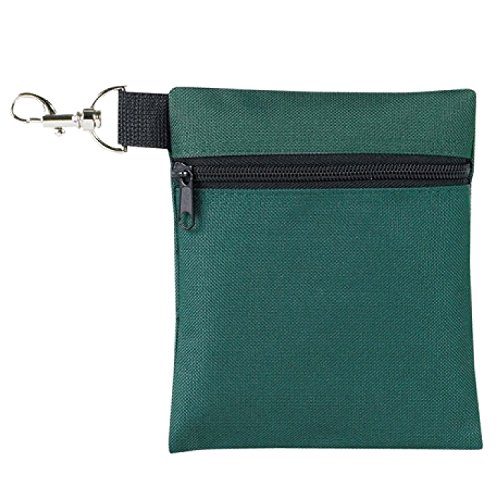 BuyAgain Golf Tee Pouch, 5.62 X 6.87 Inch Professional Zipper Golf Tee/Ball Pouch