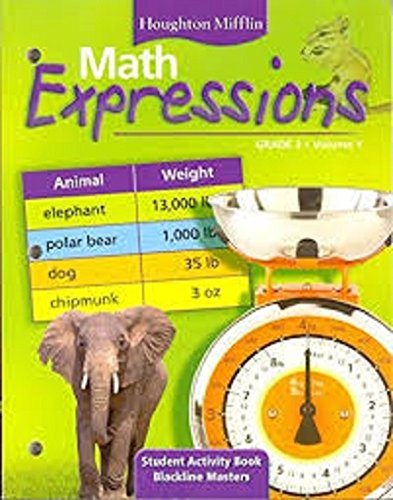 Math Expressions: Student Activity Book, Blackline Masters, Vol. 2 ...